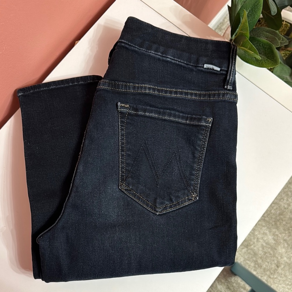MOTHER High Waisted Looker Jeans in Coffee, Tea or Me